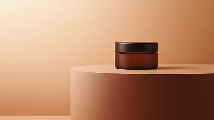 JPG 편집이미지 디자인 사람없음 갈색 유행 화장품 병 심플 단상 포디움 2025년 트렌드컬러 편집실사 모카무스 AI포토 AI콘텐츠 식기 컬러 뷰티 무대 연도 CG 파일형식