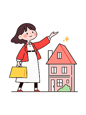전신 여자 가방 일러스트 부동산 안내 주택 한명 서기 미소 들기 성인 반짝임 손들기 중개업자 성인여자한명만 국내일러스트 AI파일 1 잡화 모션 표정 사람 건물 재산 경영자 여자한명만 성인여자만 파일형식 벡터