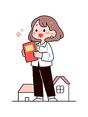 전신 여자 일러스트 부동산 안내 주택 한명 서기 미소 들기 성인 책 반짝임 중개업자 성인여자한명만 국내일러스트 AI파일 1 모션 표정 사람 건물 재산 경영자 여자한명만 성인여자만 파일형식 벡터