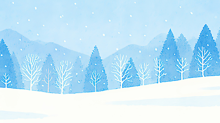 JPG 나무 겨울 일러스트 하늘 산 풍경 사람없음 파란색 쌓인눈 눈내림 국내일러스트 AI일러스트 AI콘텐츠 식물 계절 컬러 눈_날씨 파일형식