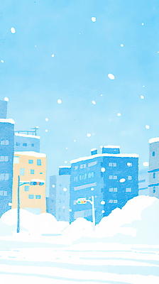 JPG 겨울 일러스트 하늘 풍경 사람없음 건물 파란색 도시 신호등 쌓인눈 눈내림 국내일러스트 AI일러스트 AI콘텐츠 건축물 계절 컬러 눈_날씨 파일형식