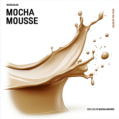 PSD 편집이미지 사람없음 갈색 크림 질감 부드러움 스플래쉬 트렌드컬러 이미지편집 2025트렌드 모카무스 컬러 유행 감각 파일형식 2025년