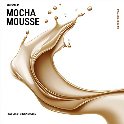 PSD 편집이미지 곡선 사람없음 갈색 크림 질감 부드러움 스플래쉬 트렌드컬러 이미지편집 2025트렌드 모카무스 선 컬러 유행 감각 파일형식 2025년