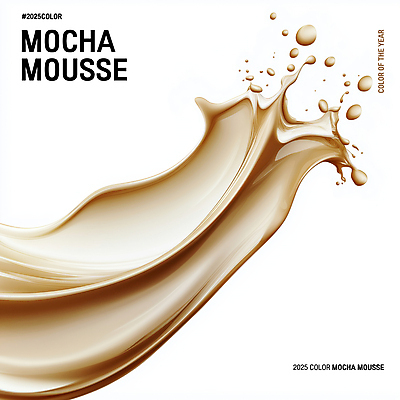 PSD 편집이미지 물결 사람없음 갈색 크림 질감 부드러움 스플래쉬 트렌드컬러 이미지편집 2025트렌드 모카무스 컬러 유행 감각 파일형식 2025년