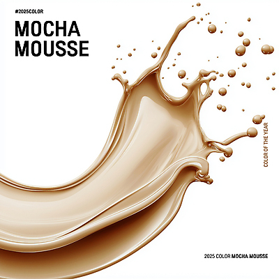 PSD 편집이미지 파도 사람없음 갈색 크림 질감 부드러움 스플래쉬 트렌드컬러 이미지편집 2025트렌드 모카무스 바다 컬러 유행 감각 파일형식 2025년