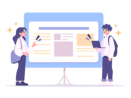 전신 여자 교육 남자 가방 일러스트 들기 성인 두명 노트북 반짝임 스터디 스크린 가리킴 성인만 국내일러스트 AI파일 잡화 모션 사람 손짓 전자제품 학습 파일형식 벡터