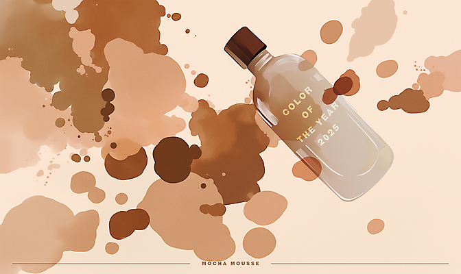 PSD 일러스트 유리병 수채화 잉크 사람없음 갈색 유행 오브젝트 번짐 감성 목업 2025년 트렌드컬러 국내일러스트 2025트렌드 모카무스 컬러 컨셉 병_용기 연도 파일형식 효과