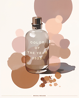 PSD 일러스트 유리병 수채화 잉크 그림자 사람없음 갈색 유행 오브젝트 번짐 감성 목업 2025년 트렌드컬러 국내일러스트 2025트렌드 모카무스 컬러 컨셉 병_용기 연도 파일형식 효과