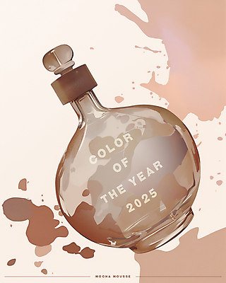 PSD 일러스트 유리병 수채화 잉크 사람없음 갈색 유행 오브젝트 번짐 감성 목업 2025년 트렌드컬러 국내일러스트 2025트렌드 모카무스 컬러 컨셉 병_용기 연도 파일형식 효과