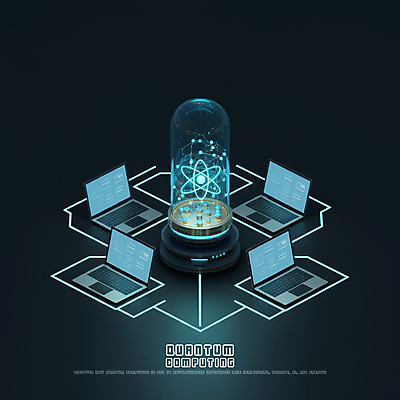 PSD 편집이미지 미래 사람없음 파란색 노트북 빛 과학기술 네트워크 연결 양자컴퓨터 이미지편집 컬러 컨셉 기술 전자제품 컴퓨터 파일형식