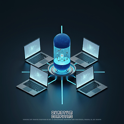 PSD 편집이미지 미래 사람없음 파란색 노트북 빛 과학기술 네트워크 연결 양자컴퓨터 이미지편집 컬러 컨셉 기술 전자제품 컴퓨터 파일형식