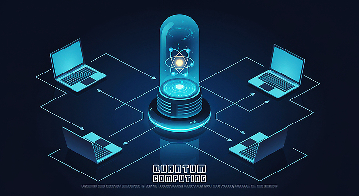 PSD 편집이미지 미래 사람없음 파란색 노트북 과학기술 네트워크 연결 양자컴퓨터 이미지편집 컬러 컨셉 기술 전자제품 컴퓨터 파일형식