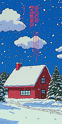 PSD 나무 구름 일러스트 밤하늘 주택 사람없음 파란색 고요 눈길 쌓인눈 눈내림 국내일러스트 자연요소 식물 길 컬러 하늘 눈_날씨 건물 야간 파일형식