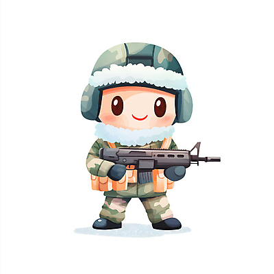 JPG 남자 일러스트 한명 서기 미소 들기 성인 군인 총 조끼 군복 군모 군장비 성인남자한명만 일러캐릭터 AI일러스트 AI콘텐츠 직업 캐릭터 1 무기 유니폼 모션 표정 사람 외투 장비 군용 국군 남자한명만 성인남자만 파일형식