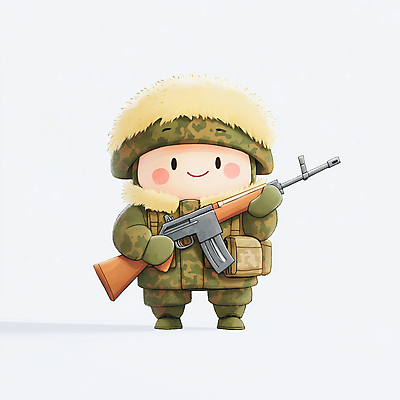 JPG 남자 일러스트 한명 서기 미소 들기 성인 군인 총 조끼 군복 군모 군장비 성인남자한명만 일러캐릭터 AI일러스트 AI콘텐츠 직업 캐릭터 1 무기 유니폼 모션 표정 사람 외투 장비 군용 국군 남자한명만 성인남자만 파일형식