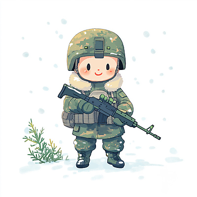 JPG 남자 일러스트 한명 서기 미소 들기 성인 군인 총 풀 군복 군모 군장비 눈내림 성인남자한명만 일러캐릭터 AI일러스트 AI콘텐츠 식물 직업 캐릭터 1 무기 유니폼 모션 눈_날씨 표정 사람 장비 군용 국군 남자한명만 성인남자만 파일형식