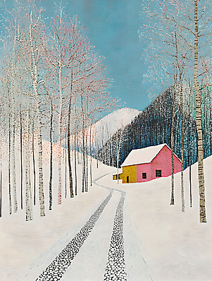 JPG 나무 겨울 일러스트 자연 풍경 사람없음 숲 국내일러스트 AI일러스트 AI콘텐츠 식물 계절 생태계 파일형식