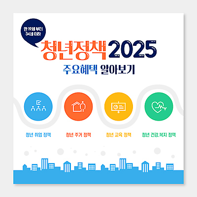 템플릿 말풍선 주택 건강 사람없음 건물 하트 도시 맥박 2025년 혜택 청년정책 이미지템플릿 AI파일 모양 건축물 의학 연도 복지 파일형식 벡터