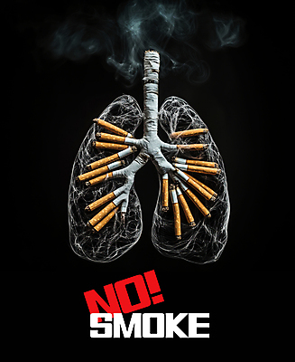 PSD 편집이미지 흡연 경고 사람없음 검은색 위험 금연 담배꽁초 담배연기 폐암 이미지편집 캠페인 컬러 컨셉 담배 연기 사회이슈 암 파일형식