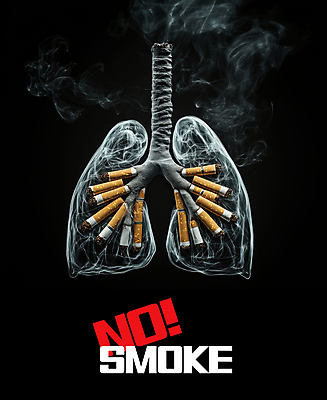 PSD 편집이미지 흡연 경고 사람없음 검은색 위험 금연 담배꽁초 담배연기 폐암 이미지편집 캠페인 컬러 컨셉 담배 연기 사회이슈 암 파일형식