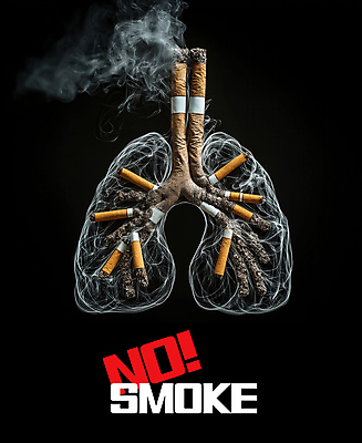 PSD 편집이미지 흡연 경고 사람없음 검은색 위험 금연 담배꽁초 담배연기 폐암 이미지편집 캠페인 컬러 컨셉 담배 연기 사회이슈 암 파일형식