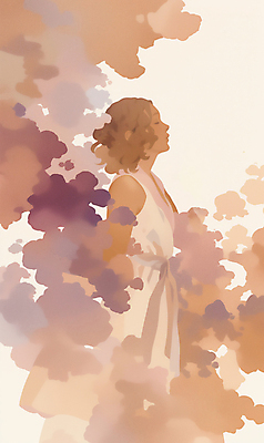 JPG 여자 패션 일러스트 수채화 잉크 한명 성인 갈색 눈감음 번짐 감성 성인여자한명만 2025년 국내일러스트 2025트렌드 모카무스 AI일러스트 AI콘텐츠 1 컬러 컨셉 모션 사람 유행 연도 여자한명만 성인여자만 파일형식 트렌드컬러 효과