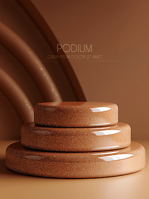 PSD 편집이미지 그림자 사람없음 빛 인테리어 햇빛 갈색 원형 구조물 모던 부드러움 광택 단상 포디움 세련 이미지편집 편집실사 2025트렌드 모카무스 도형 디자인 건축 컬러 태양 유행 무대 감각 CG 파일형식 2025년 트렌드컬러