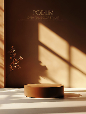 PSD 식물 편집이미지 창문 그림자 사람없음 빛 인테리어 햇빛 갈색 모던 단상 포디움 세련 이미지편집 편집실사 2025트렌드 모카무스 디자인 컬러 태양 유행 무대 CG 파일형식 2025년 트렌드컬러