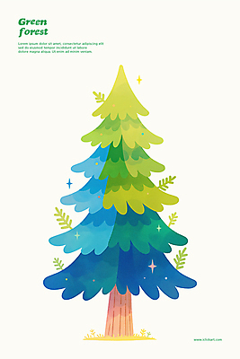 PSD 나무 잎 일러스트 자연 사람없음 연두색 반짝임 숲 국내일러스트 식물 모션 초록색 생태계 파일형식