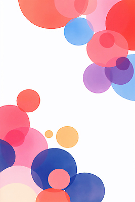 JPG 무료이미지 백그라운드 일러스트 추상 사람없음 컬러풀 거품 원형 공기방울 겹침 버블 국내일러스트 AI일러스트 AI콘텐츠 도형 컬러 무늬 파일형식