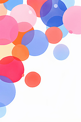 JPG 백그라운드 일러스트 추상 사람없음 컬러풀 거품 원형 공기방울 겹침 버블 국내일러스트 AI일러스트 AI콘텐츠 도형 컬러 무늬 파일형식