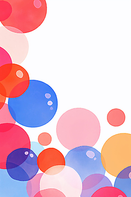 JPG 백그라운드 일러스트 추상 사람없음 컬러풀 거품 원형 공기방울 겹침 버블 국내일러스트 AI일러스트 AI콘텐츠 도형 컬러 무늬 파일형식