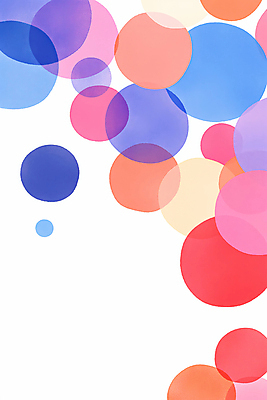 JPG 백그라운드 일러스트 추상 사람없음 컬러풀 거품 원형 공기방울 겹침 파스텔 버블 국내일러스트 AI일러스트 AI콘텐츠 도형 컬러 무늬 학용품 파일형식