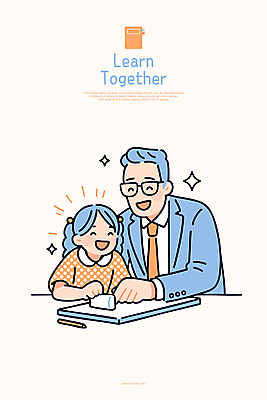 여자 교육 남자 어린이 일러스트 함께함 미소 앉기 소녀 상반신 성인 두명 반짝임 부모 독서 육아 가리킴 책상 안경낌 부녀 국내일러스트 AI파일 딸 안경 가구 컨셉 가족 모션 표정 사람 손짓 아빠 파일형식 벡터