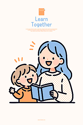 여자 교육 남자 어린이 일러스트 함께함 대화 미소 들기 앉기 손짓 소년 상반신 성인 두명 책 부모 독서 육아 책상 국내일러스트 AI파일 모자관계 아들 가구 컨셉 가족 모션 엄마 표정 말하기 사람 파일형식 벡터