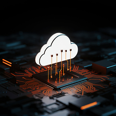 JPG 편집이미지 미래 사람없음 빛 검은색 연결 시스템 구름모양 전자회로 클라우드서비스 전송 칩셋 편집실사 AI컴퓨터그래픽 AI콘텐츠 모양 컬러 컨셉 회로판 CG 서비스 파일형식 구름_자연