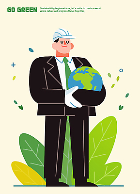 전신 남자 지구 캠페인 일러스트 안기 나뭇잎 한명 미소 정장 성인 초록색 자연보호 환경 눈감음 안전모 자부심 성인남자한명만 국내일러스트 AI파일 1 옷 컬러 잎 모션 자연 표정 사람 보호 헬멧 안전장비 남자한명만 성인남자만 파일형식 벡터