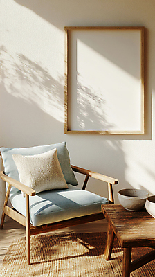 JPG 편집이미지 그릇 쿠션 의자 실내 따뜻함 액자틀 그림자 사람없음 인테리어 햇빛 매트 감성 나무탁자 편집실사 AI포토 AI콘텐츠 식기 디자인 가구 액자 컨셉 탁자 틀 내부 태양 CG 파일형식