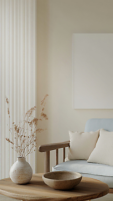 JPG 편집이미지 화분 화초 쿠션 의자 실내 따뜻함 사람없음 인테리어 감성 나무그릇 나무탁자 베이지색 편집실사 AI포토 AI콘텐츠 식물 그릇 디자인 컬러 가구 컨셉 탁자 내부 목재 CG 파일형식