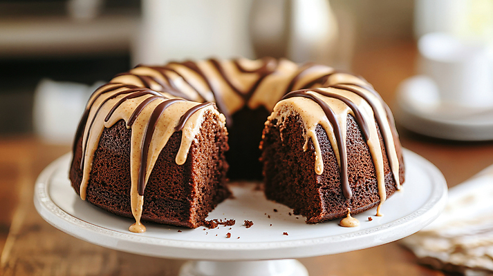 JPG 편집이미지 디저트 사람없음 달콤 제빵 초코케이크 땅콩버터 초코시럽 편집실사 2025트렌드 모카무스 AI포토 AI콘텐츠 음식 유행 제과제빵 케이크 초콜릿 맛 CG 시럽 파일형식 2025년 트렌드컬러 스프레드_음식