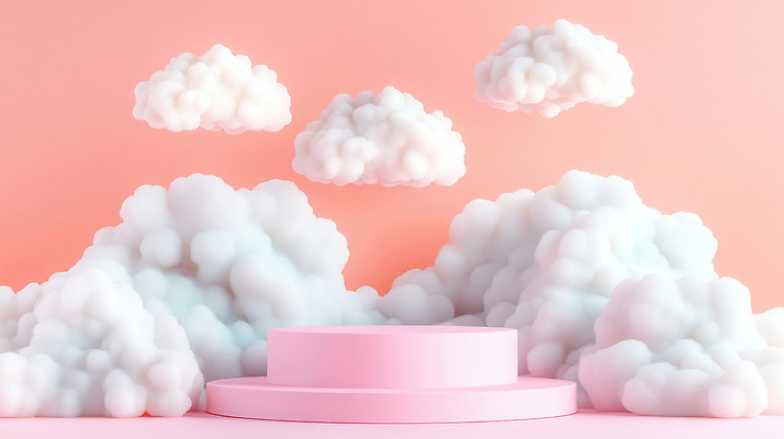 JPG 구름 무료이미지 편집이미지 분홍색 사람없음 계단 구조물 이미지 단상 포디움 편집3D AI컴퓨터그래픽 AI콘텐츠 자연요소 건축 컬러 3D 무대 파일형식