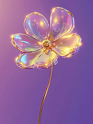 JPG 편집이미지 꽃 상상 사람없음 빛 투명 디지털합성 젤리 오브제 홀로그램 환상 편집3D AI컴퓨터그래픽 AI콘텐츠 식물 컨셉 디저트 3D 파일형식