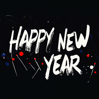 JPG 손글씨 행복 일러스트 캘리그라피 새해 타이포그라피 사람없음 검은색 축하 메시지 분위기 인사말 해피뉴이어 강렬 연말 을사년 국내일러스트 AI일러스트 AI콘텐츠 문자 감정 컬러 컨셉 새해인사 파일형식 2025년