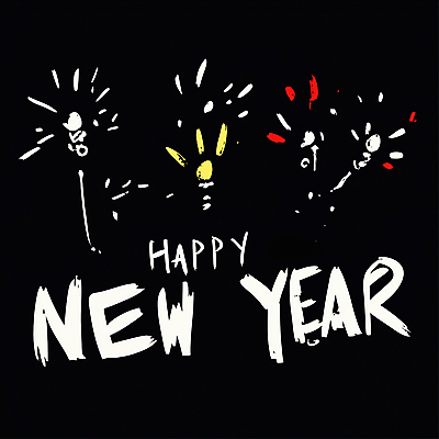 JPG 손글씨 행복 일러스트 캘리그라피 새해 불꽃놀이 타이포그라피 사람없음 검은색 축하 메시지 분위기 인사말 해피뉴이어 강렬 연말 을사년 국내일러스트 AI일러스트 AI콘텐츠 문자 감정 컬러 컨셉 놀이 새해인사 파일형식 2025년