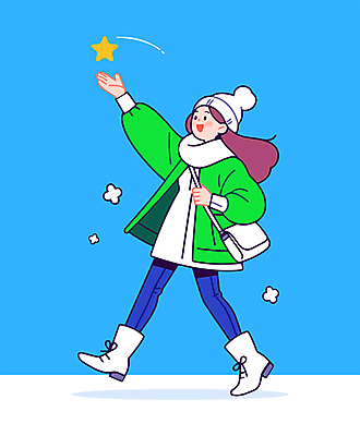 전신 여자 별 가방 일러스트 청소년 한명 미소 캐주얼 초록색 파란색 손들기 걷기 목도리 비니 십대여자한명만 일러캐릭터 AI파일 자연요소 캐릭터 모자_잡화 1 잡화 옷 컬러 모션 표정 사람 여자한명만 십대여자만 파일형식 벡터