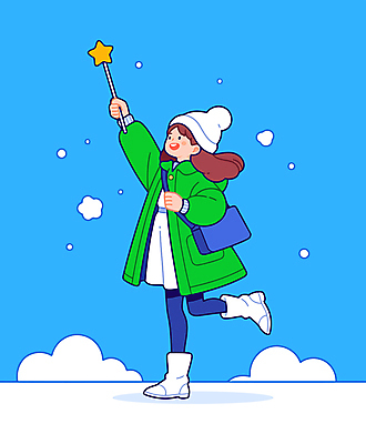 전신 구름 여자 가방 일러스트 청소년 한명 미소 들기 캐주얼 초록색 파란색 걷기 비니 다리들기 별막대기 십대여자한명만 일러캐릭터 AI파일 자연요소 캐릭터 모자_잡화 1 잡화 옷 컬러 모션 표정 사람 막대기 여자한명만 십대여자만 파일형식 벡터