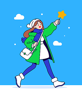 전신 구름 여자 가방 일러스트 청소년 한명 미소 들기 캐주얼 초록색 파란색 걷기 목도리 비니 별막대기 십대여자한명만 일러캐릭터 AI파일 자연요소 캐릭터 모자_잡화 1 잡화 옷 컬러 모션 표정 사람 막대기 여자한명만 십대여자만 파일형식 벡터