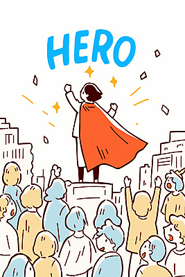 JPG 여자 남자 일러스트 여러명 성인 건물 반짝임 손들기 만세 도심 군중 망토 영웅 단상 손뻗기 명예 슈퍼히어로 성인만 국내일러스트 AI일러스트 AI콘텐츠 건축물 다수 모션 사람 도시 파일형식