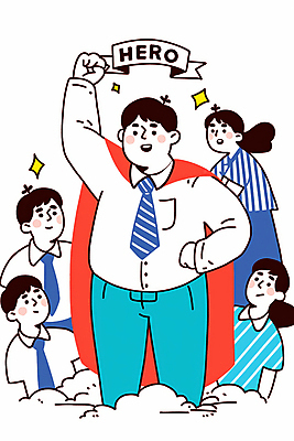 JPG 여자 남자 허리손 일러스트 넥타이 여러명 성인 건물 손들기 도심 군중 망토 영웅 명예 슈퍼히어로 성인만 국내일러스트 AI일러스트 AI콘텐츠 건축물 잡화 포즈 다수 모션 사람 도시 파일형식