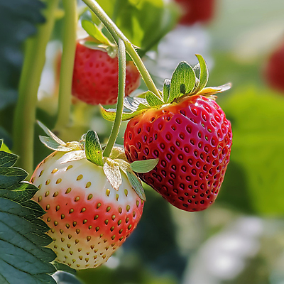 JPG 편집이미지 잎 딸기 사람없음 빨간색 농장 수확 신선 딸기밭 편집실사 AI포토 AI콘텐츠 식물 컬러 밭 농업 과일 CG 파일형식